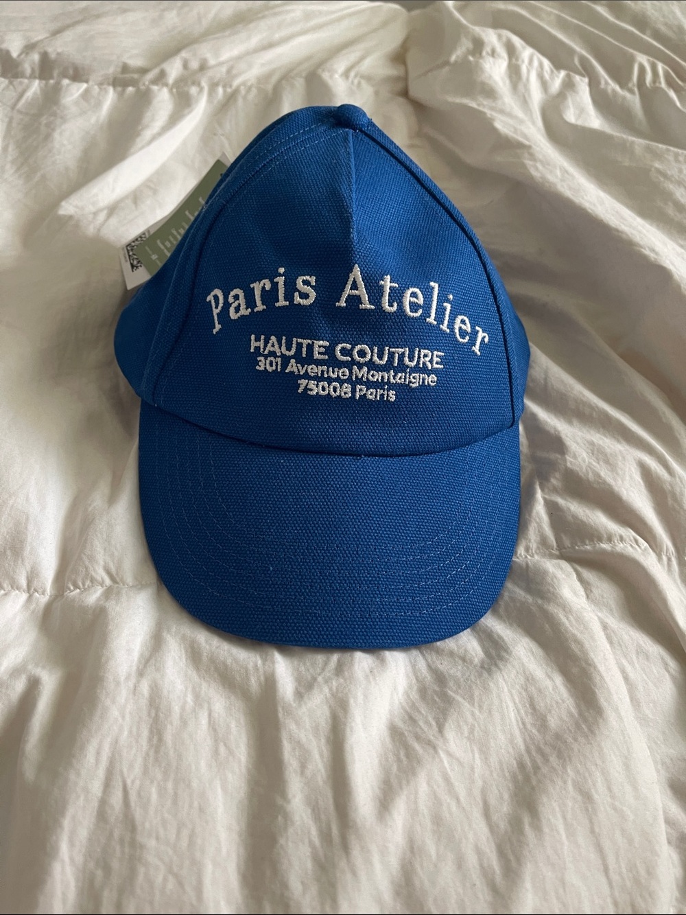H&M Bright Blue Adjustable Cotton Baseball Cap